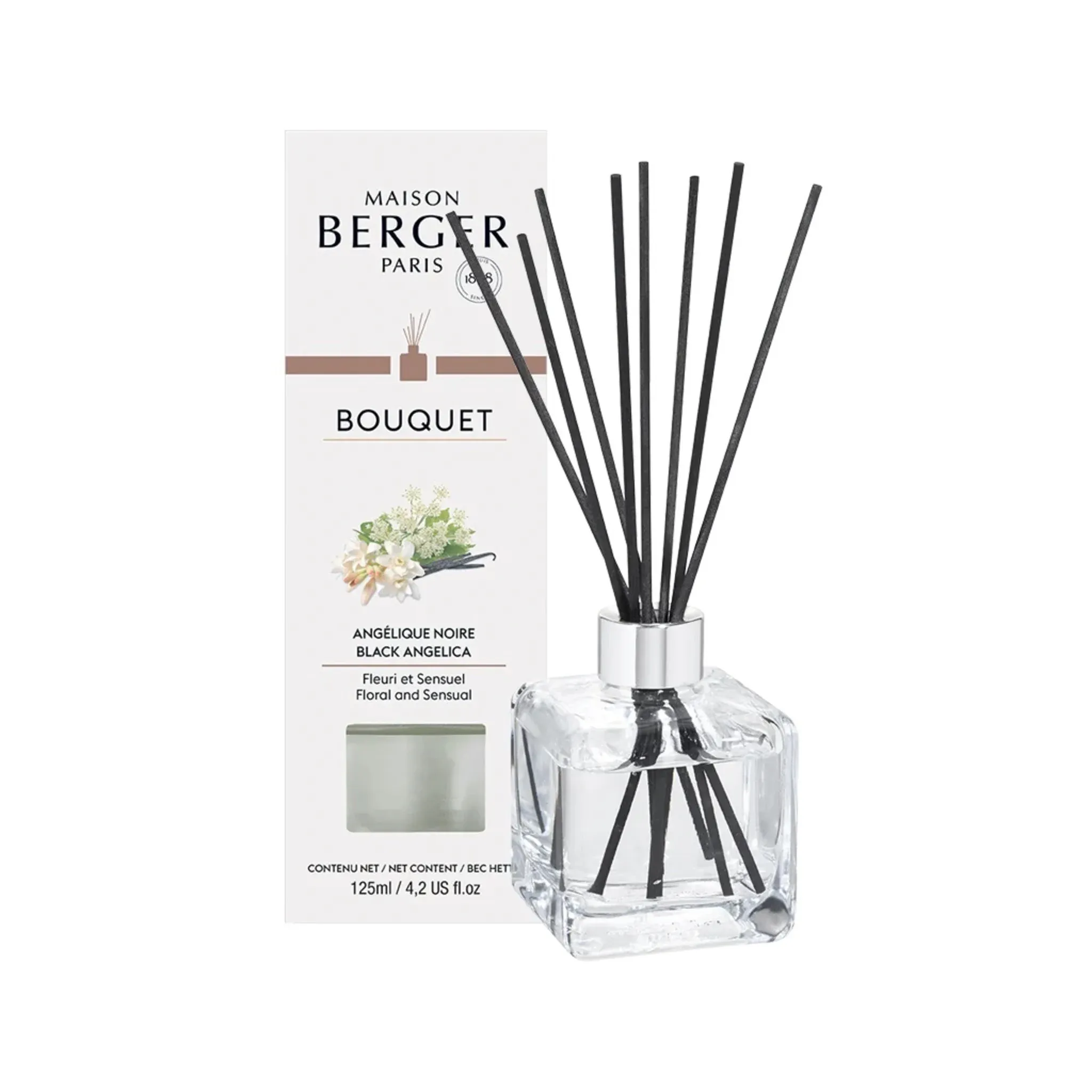 BLACK ANGELICA Reed Bouquet Diffuser by Parfum Lampe Berger